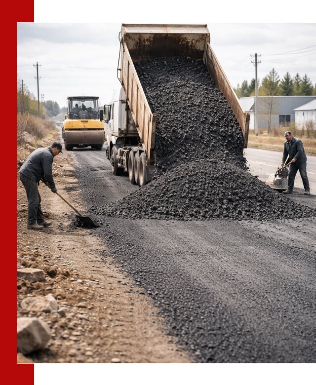 Асфальтовая крошка для дорог в Сосновом Бору — поставка и доставка
