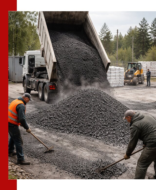 Доставка и продажа асфальтного гранулята в Сосновом Бору