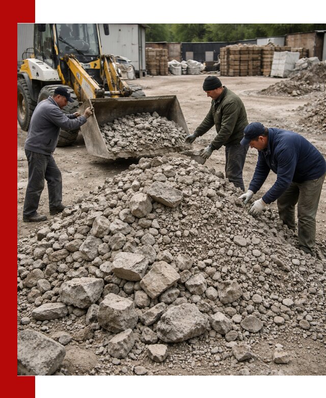 Демонтаж и вывоз бой бетона в Сосновом Бору