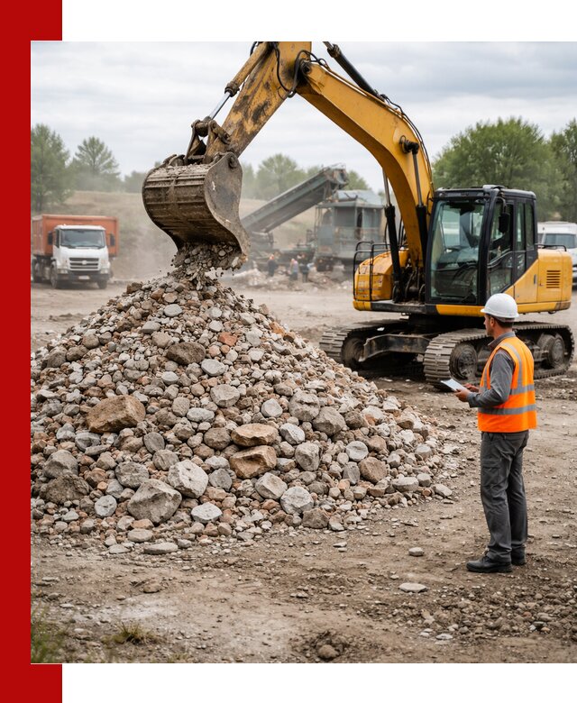 Доставка и вывоз строительного боя в Сосновом Бору