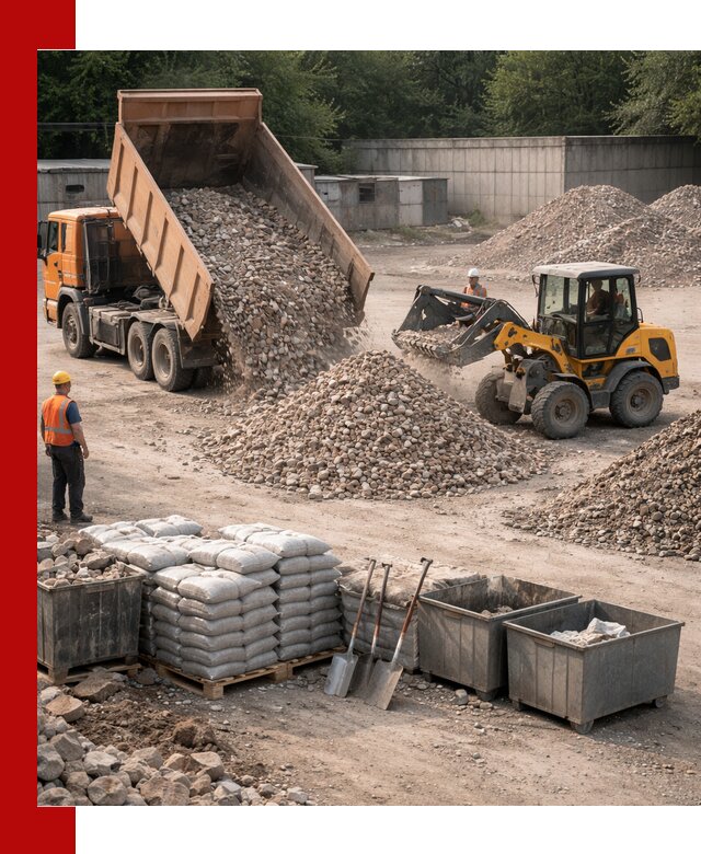 Вторичные материалы для отсыпки в Сосновом Бору — поставка и доставка