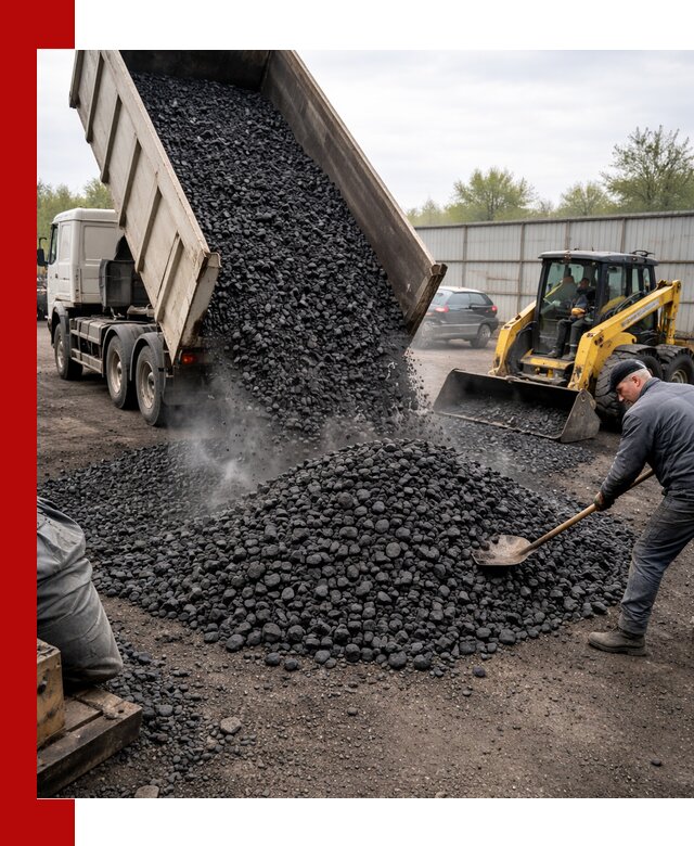 Доставка угля орех в Сосновом Боре оптом и в розницу