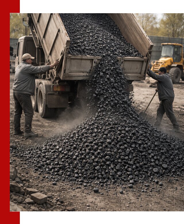 Доставка угля семечка самосвалами в Сосновом Бору