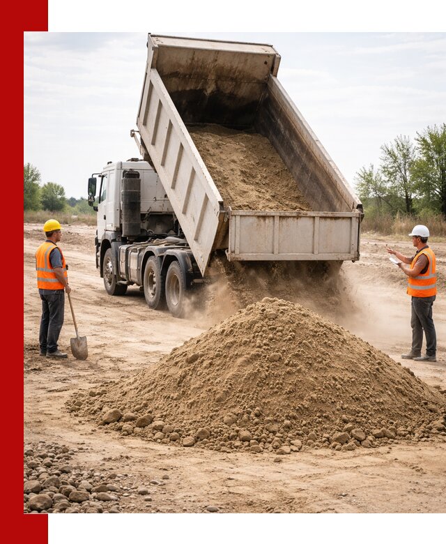 Доставка самосвалом 15 кубов в Сосновом Бору за город и по городу