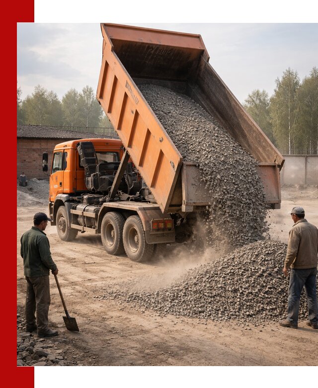 Доставка самосвалом 20 м3 в Сосновом Бору быстро и надежно