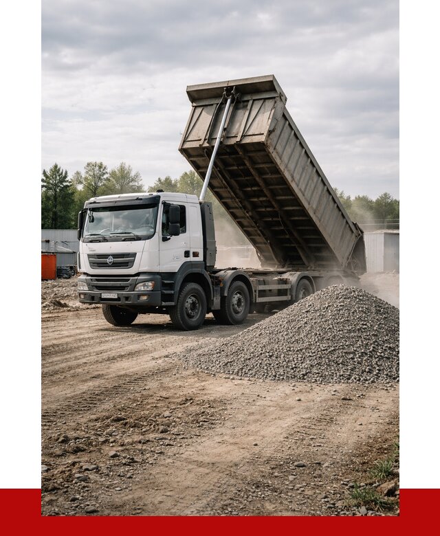 Доставка самосвалом 40 кубов в Сосновом Бору от 9142 р. | ПРОНЕРУДСнб