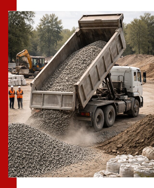 Аренда самосвала в Сосновом Боре для доставки сыпучих и нерудных материалов