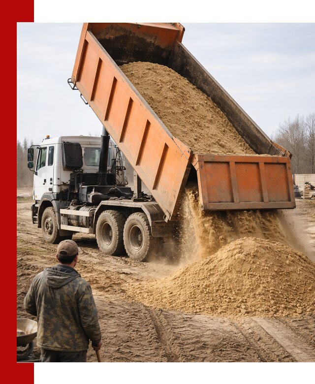 Аренда самосвала 20 тонн для перевозки грузов в Сосновом Бору