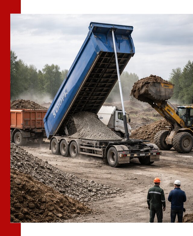Аренда тонар 40 тонн в Сосновом Боре с доставкой материалов