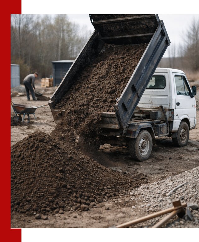 Аренда минисамосвала в Сосновом Бору для доставки сыпучих материалов