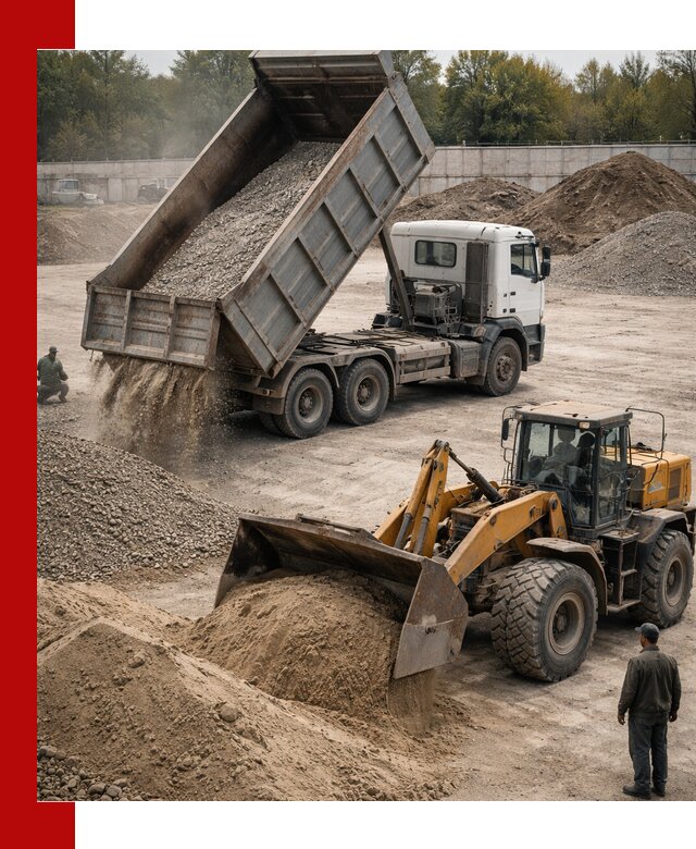 Перевозка сыпучих грузов самосвалами и бортовыми в Сосновом Бору