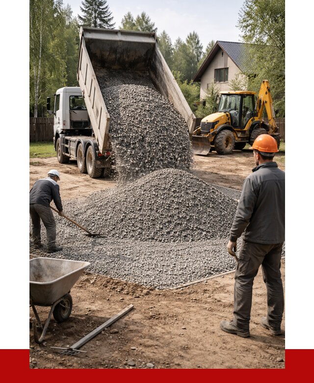 Отсыпка участка щебнем в Сосновом Бору от 6603 р. ПРОНЕРУДСнб