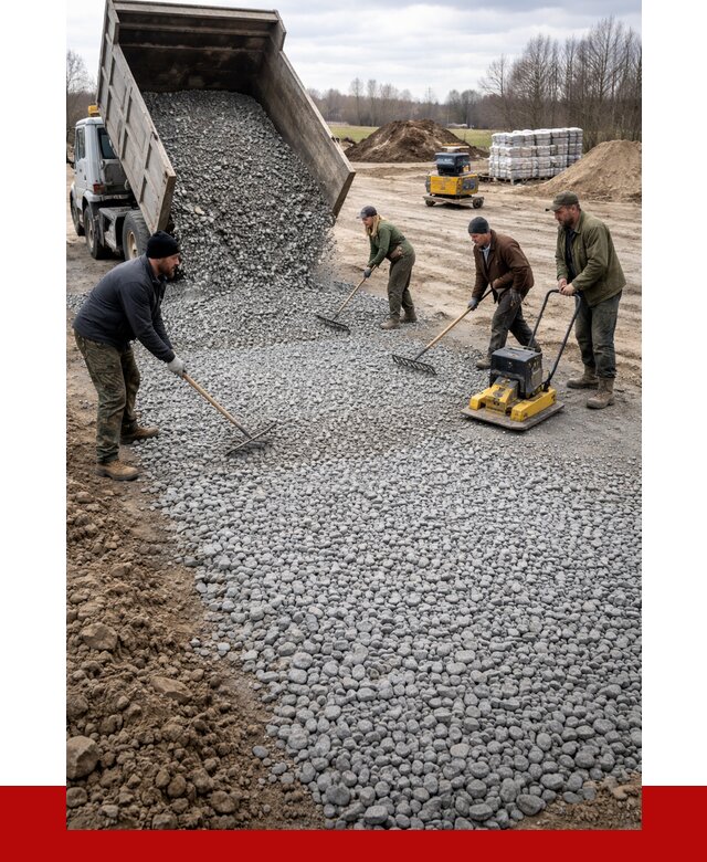 Устройство щебеночной подушки в Сосновом Бору от 4571 р. ПРОНЕРУДСнб