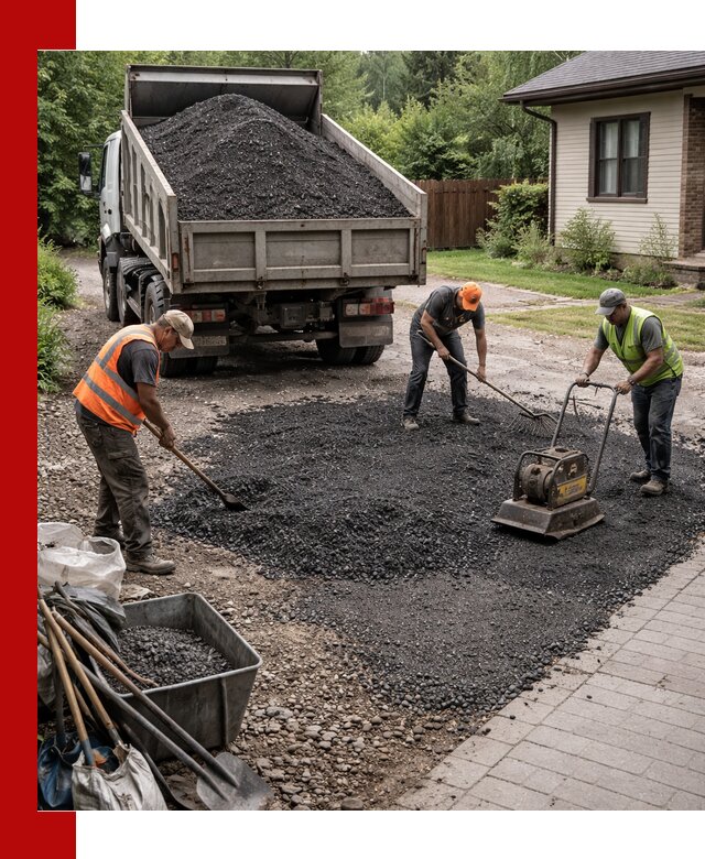 Асфальтовая крошка для двора с доставкой в Сосновом Бору